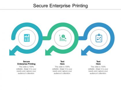 Secure enterprise printing ppt powerpoint presentation summary structure cpb