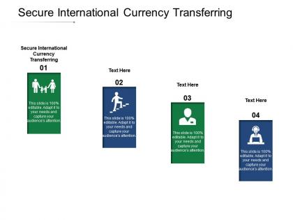 Secure international currency transferring ppt powerpoint presentation portfolio cpb