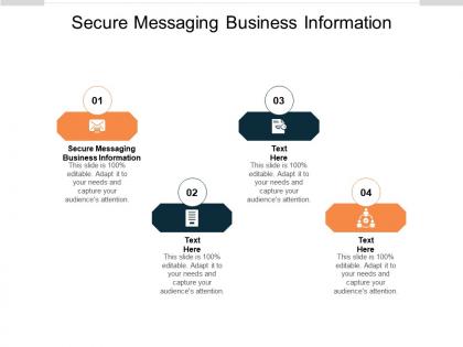 Secure messaging business information ppt powerpoint presentation styles smartart cpb