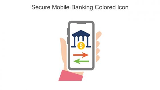 Secure Mobile Banking Colored Icon In Powerpoint Pptx Png And Editable Eps Format