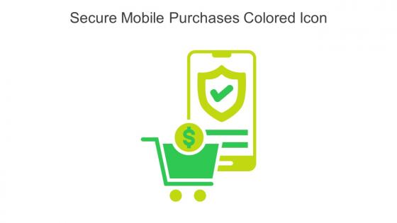 Secure Mobile Purchases Colored Icon In Powerpoint Pptx Png And Editable Eps Format