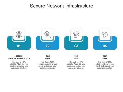 Secure network infrastructure ppt powerpoint presentation pictures examples cpb