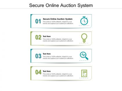Secure online auction system ppt powerpoint presentation model smartart cpb