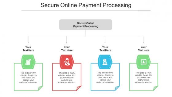 Secure Online Payment Processing Ppt Powerpoint Presentation Ideas Background Cpb