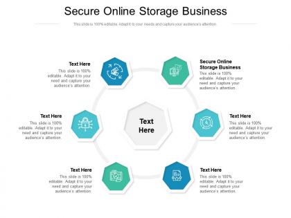 Secure online storage business ppt powerpoint presentation slides background designs cpb
