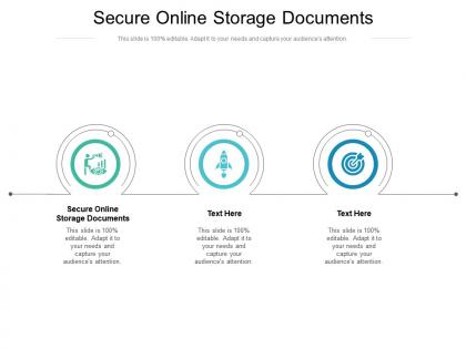 Secure online storage documents ppt powerpoint presentation slides guidelines cpb