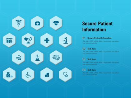 Secure patient information ppt powerpoint presentation ideas slide portrait
