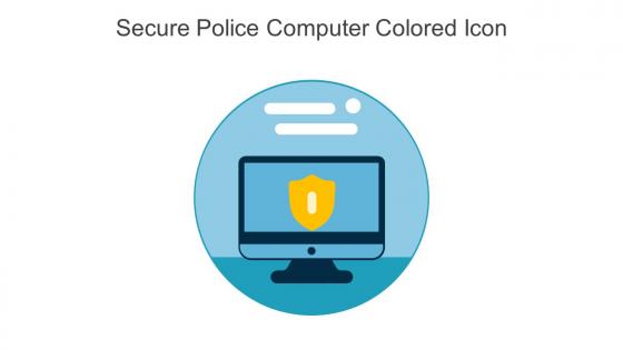 Secure Police Computer Colored Icon In Powerpoint Pptx Png And Editable Eps Format