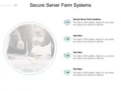 Secure server farm systems ppt powerpoint presentation pictures format cpb