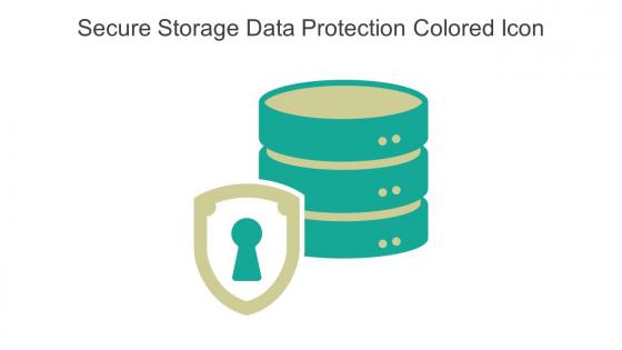 Secure Storage Data Protection Colored Icon In Powerpoint Pptx Png And Editable Eps Format