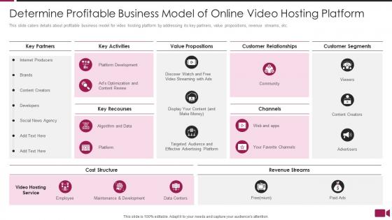 Secure video sharing platform investor determine profitable business model of online video hosting platform