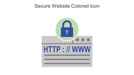 Secure Website Colored Icon In Powerpoint Pptx Png And Editable Eps Format