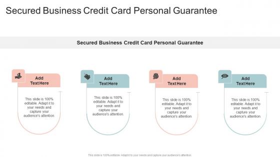 Secured Business Credit Card Personal Guarantee In Powerpoint And Google Slides Cpb