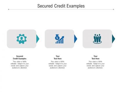 Secured credit examples ppt powerpoint presentation professional structure cpb