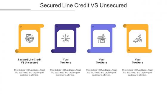Secured line credit vs unsecured ppt powerpoint presentation file outline cpb