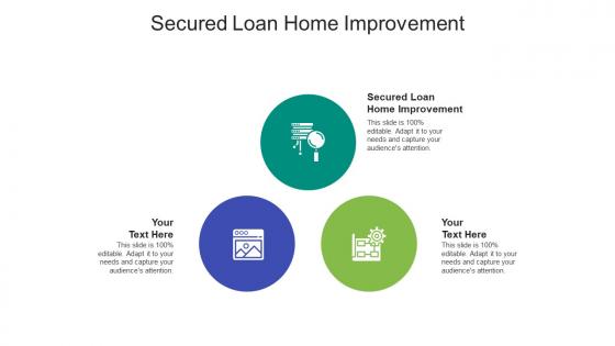 Secured loan home improvement ppt powerpoint presentation layouts cpb