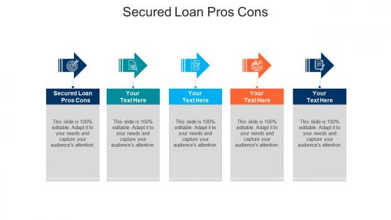 Secured loan pros cons ppt powerpoint presentation ideas portfolio cpb