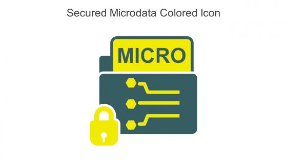 Secured Microdata Colored Icon In Powerpoint Pptx Png And Editable Eps Format