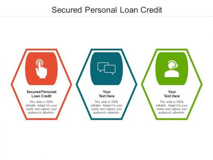 Secured personal loan credit ppt powerpoint presentation file show cpb