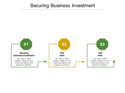 Securing business investment ppt powerpoint presentation pictures background designs cpb