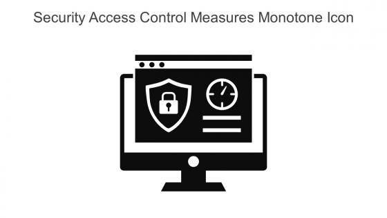 Security Access Control Measures Monotone Icon In Powerpoint Pptx Png And Editable Eps Format