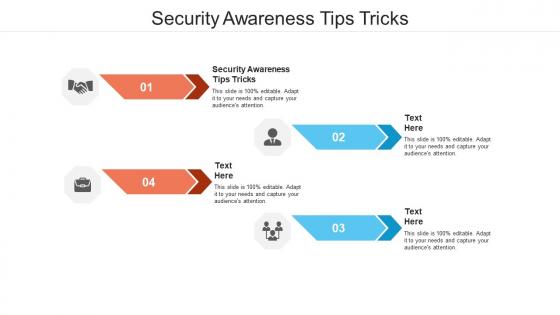 Security awareness tips tricks ppt powerpoint presentation outline format ideas cpb