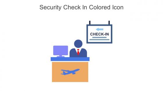 Security Check In Colored Icon In Powerpoint Pptx Png And Editable Eps Format