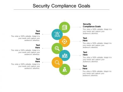 Security compliance goals ppt powerpoint presentation model graphics download cpb