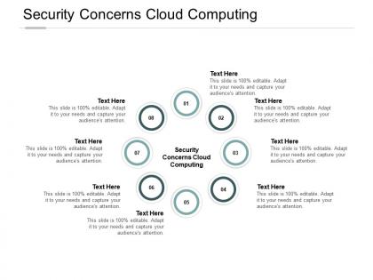 Security concerns cloud computing ppt powerpoint presentation inspiration cpb