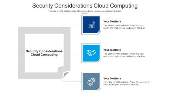 Security considerations cloud computing ppt powerpoint presentation show mockup cpb