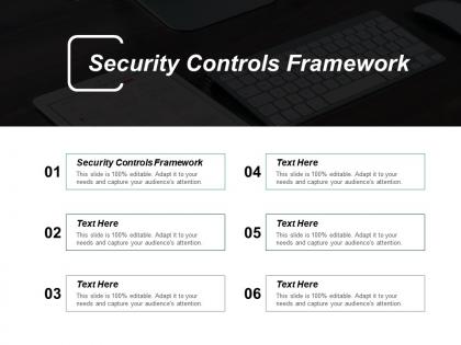 Security controls framework ppt powerpoint presentation slides clipart cpb