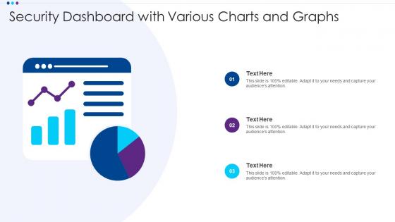 Security Dashboard With Various Charts And Graphs
