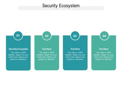 Security ecosystem ppt powerpoint presentation visual aids infographics cpb