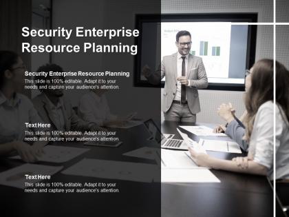 Security enterprise resource planning ppt powerpoint presentation styles template cpb
