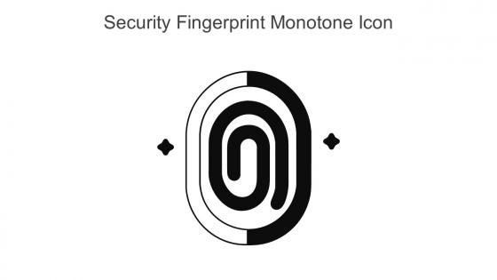Security Fingerprint Monotone Icon In Powerpoint Pptx Png And Editable Eps Format