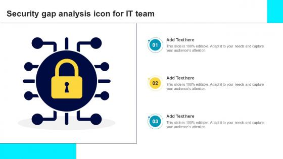 Security Gap Analysis Icon For IT Team