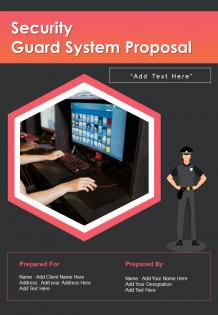 Security Guard System Proposal Sample Document Report Doc Pdf Ppt