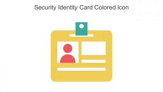 Security Identity Card Colored Icon In Powerpoint Pptx Png And Editable Eps Format