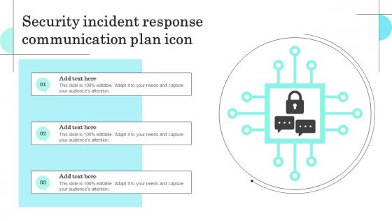 Security Incident Response Communication Plan Icon