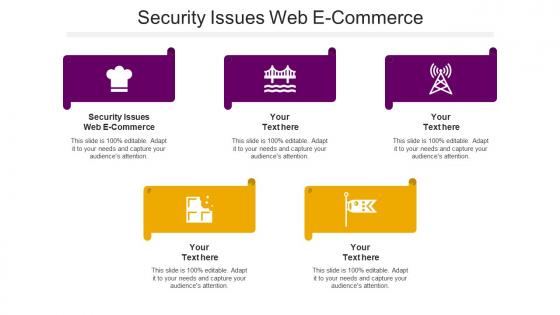 Security Issues Web E Commerce Ppt Powerpoint Presentation Designs Cpb