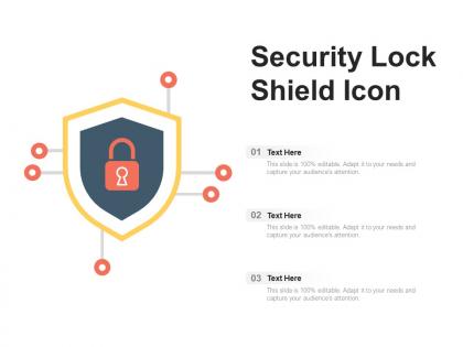 Security lock shield icon