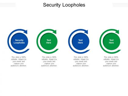 Security loopholes ppt powerpoint presentation show icons cpb
