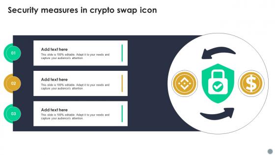 Security Measures In Crypto Swap Icon