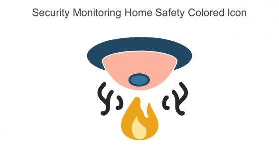 Security Monitoring Home Safety Colored Icon In Powerpoint Pptx Png And Editable Eps Format