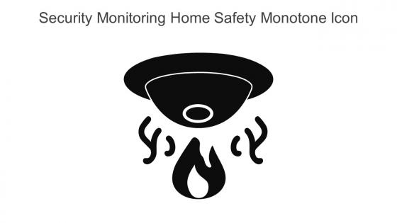 Security Monitoring Home Safety Monotone Icon In Powerpoint Pptx Png And Editable Eps Format