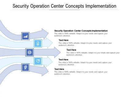 Security operation center concepts implementation ppt powerpoint presentation pictures cpb