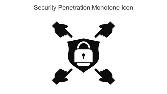 Security Penetration Monotone Icon In Powerpoint Pptx Png And Editable Eps Format