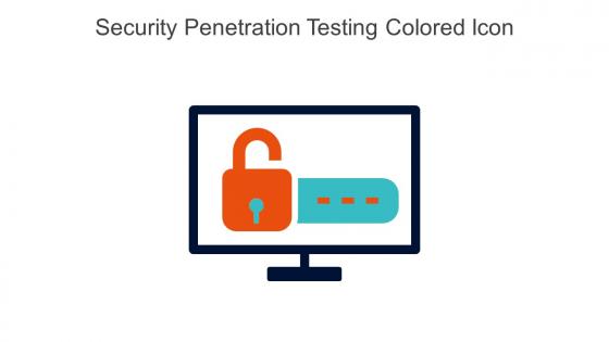 Security Penetration Testing Colored Icon In Powerpoint Pptx Png And Editable Eps Format