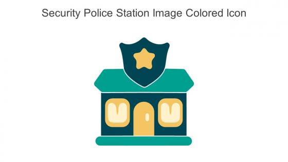 Security Police Station Image Colored Icon In Powerpoint Pptx Png And Editable Eps Format
