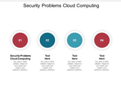 Security problems cloud computing ppt powerpoint presentation gallery rules cpb